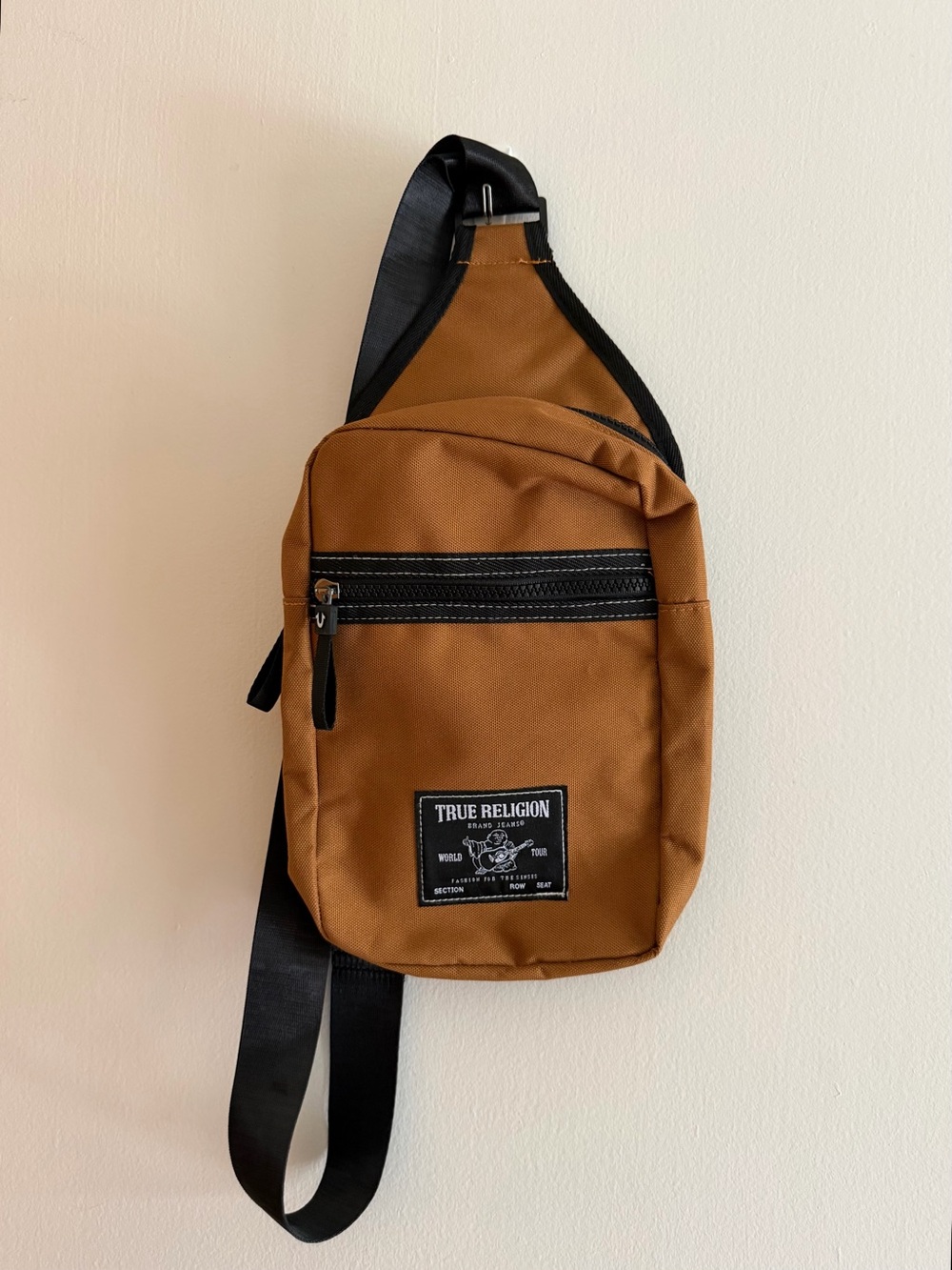 NWOT True Religion Crossbody Bag Yeta Tan Brown Belt bag Backpack